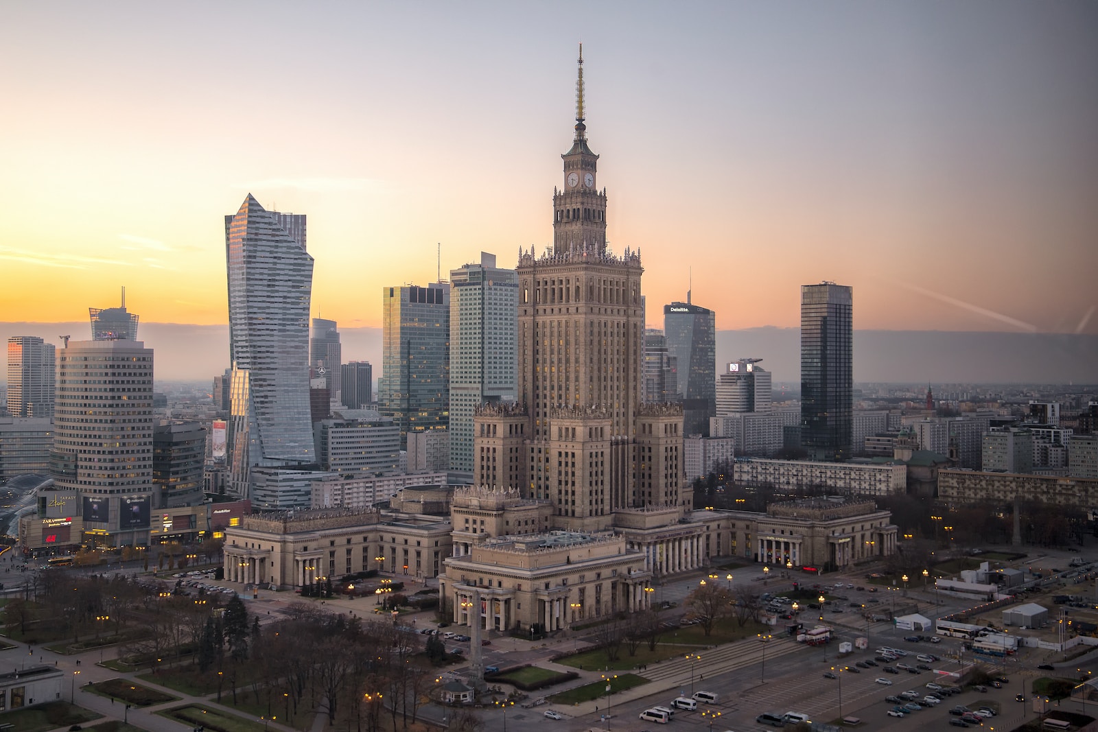 Warsaw city skyline during day time